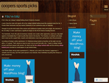 Tablet Screenshot of cooperspick.wordpress.com