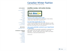 Tablet Screenshot of canadianwinterfashion.wordpress.com