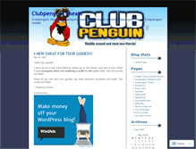 Tablet Screenshot of clubpenguinlovers.wordpress.com