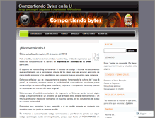 Tablet Screenshot of compartiendobytes.wordpress.com