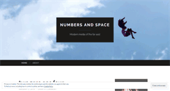 Desktop Screenshot of numbersandspace.wordpress.com