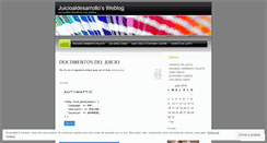 Desktop Screenshot of juicioaldesarrollo.wordpress.com