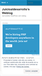 Mobile Screenshot of juicioaldesarrollo.wordpress.com