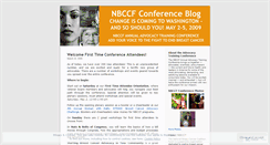 Desktop Screenshot of nbccfconference.wordpress.com