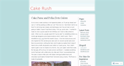 Desktop Screenshot of cakerush.wordpress.com