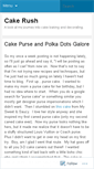 Mobile Screenshot of cakerush.wordpress.com