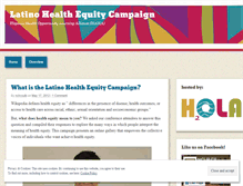 Tablet Screenshot of latinohealthequity.wordpress.com
