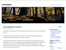 Tablet Screenshot of caroloaiza.wordpress.com