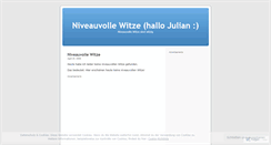 Desktop Screenshot of niveauvollewitze.wordpress.com