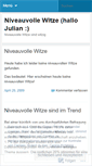Mobile Screenshot of niveauvollewitze.wordpress.com