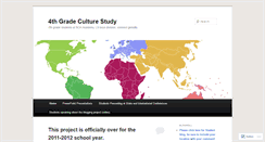 Desktop Screenshot of 4thgradeculturestudy.wordpress.com