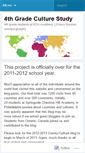 Mobile Screenshot of 4thgradeculturestudy.wordpress.com