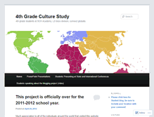 Tablet Screenshot of 4thgradeculturestudy.wordpress.com