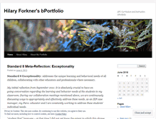 Tablet Screenshot of hilaryforkner.wordpress.com