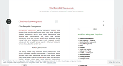 Desktop Screenshot of obatpenyakitosteoporosisblog.wordpress.com