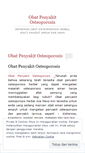 Mobile Screenshot of obatpenyakitosteoporosisblog.wordpress.com