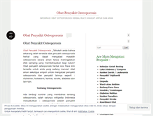 Tablet Screenshot of obatpenyakitosteoporosisblog.wordpress.com