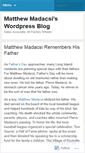 Mobile Screenshot of matthewmadacsi.wordpress.com