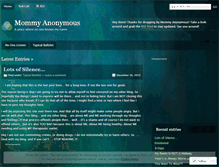 Tablet Screenshot of mommyanon04.wordpress.com