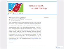 Tablet Screenshot of lizzetish.wordpress.com