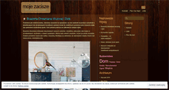 Desktop Screenshot of mojezacisze.wordpress.com
