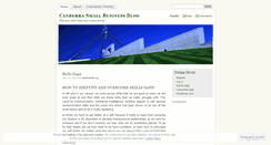Desktop Screenshot of canberrabusiness.wordpress.com