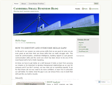 Tablet Screenshot of canberrabusiness.wordpress.com