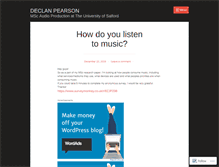 Tablet Screenshot of declanpearson.wordpress.com