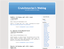 Tablet Screenshot of crutchmovies.wordpress.com