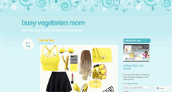 Desktop Screenshot of busyvegetarianmom.wordpress.com