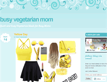 Tablet Screenshot of busyvegetarianmom.wordpress.com