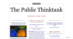 Desktop Screenshot of bcthinktank.wordpress.com