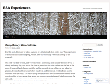 Tablet Screenshot of bsaexperiences.wordpress.com