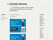 Tablet Screenshot of christiaharrane.wordpress.com