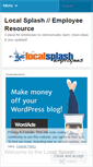 Mobile Screenshot of localsplashemployees.wordpress.com