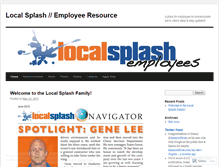 Tablet Screenshot of localsplashemployees.wordpress.com