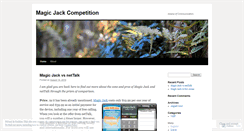 Desktop Screenshot of magicjackcompetition.wordpress.com