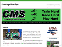 Tablet Screenshot of cambridgemultisport.wordpress.com