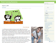 Tablet Screenshot of frazerlearning.wordpress.com