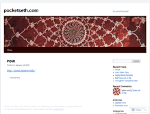 Tablet Screenshot of pocketseth.wordpress.com