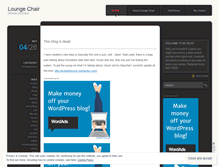 Tablet Screenshot of loungechair.wordpress.com