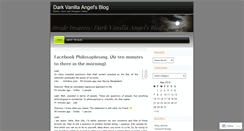 Desktop Screenshot of darkxvanillaxangel.wordpress.com