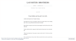 Desktop Screenshot of laughterbrothers.wordpress.com