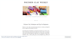 Desktop Screenshot of polymerclayweekly.wordpress.com