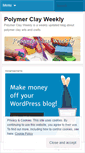 Mobile Screenshot of polymerclayweekly.wordpress.com