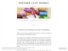 Tablet Screenshot of polymerclayweekly.wordpress.com