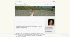 Desktop Screenshot of intentionalbirth.wordpress.com