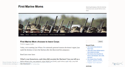 Desktop Screenshot of firstmarinemoms.wordpress.com