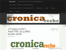 Tablet Screenshot of cronicaveche.wordpress.com