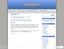 Tablet Screenshot of godsnowhere.wordpress.com